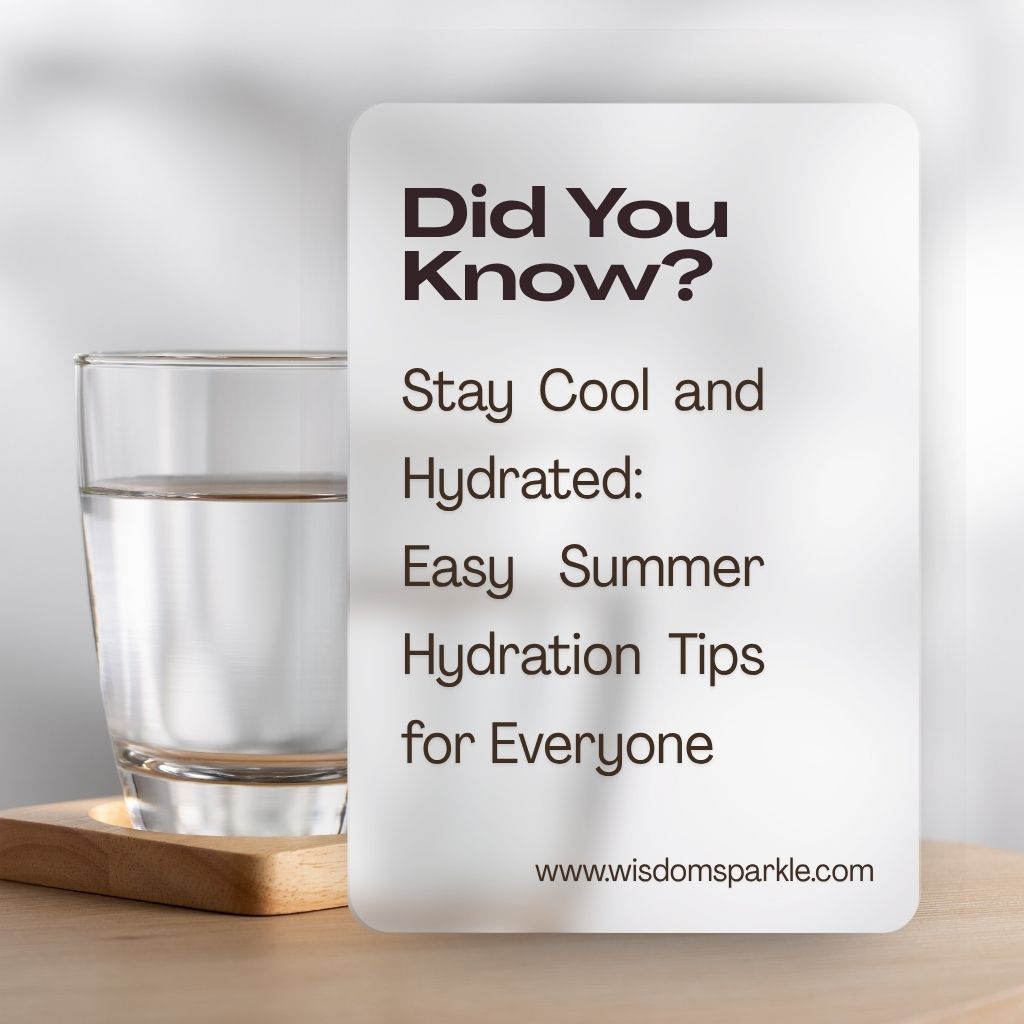 Stay Cool and Hydrated Easy Summer Hydration Tips for Everyone