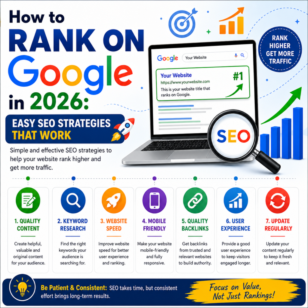 rank on google mean