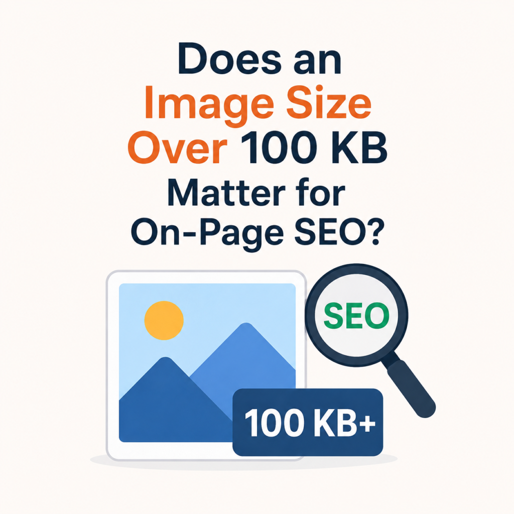 Does an Image Size Over 100 KB Matter for On-Page SEO?