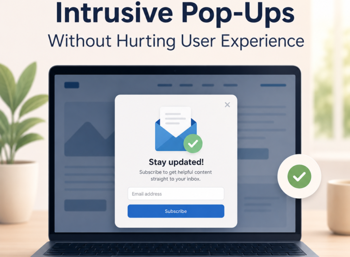 How to Reduce Intrusive Pop-Ups Without Hurting User Experience