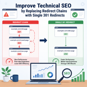Improve Technical SEO by Replacing Redirect Chains with Single 301 Redirects