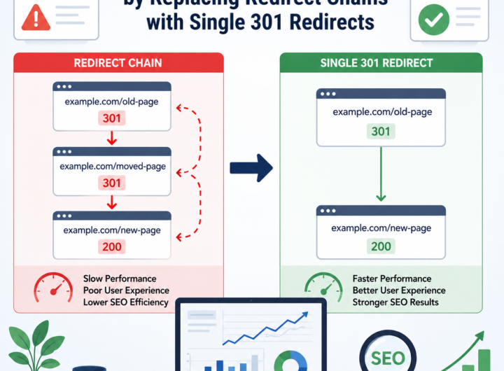 Improve Technical SEO by Replacing Redirect Chains with Single 301 Redirects